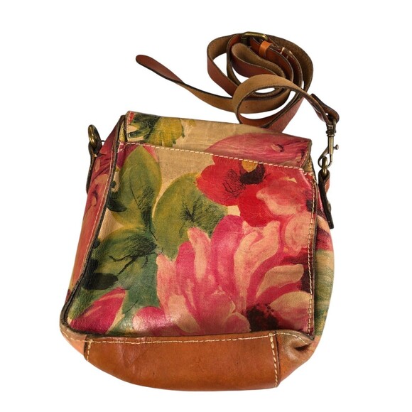PATRICIA NASH Floral Flap Leather Crossbody Bag Purse - Picture 5 of 16